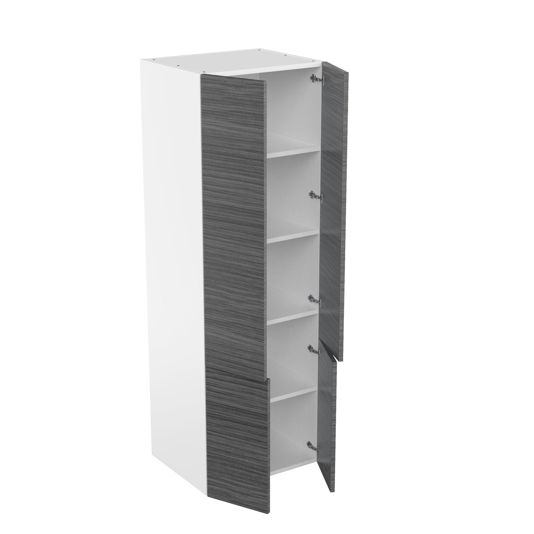 RTA - Dark Wood - Double Door Tall Cabinet | 24"W x 90"H x 24"D