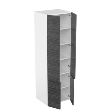 RTA - Dark Wood - Double Door Tall Cabinets | 30"W x 96"H x 24"D