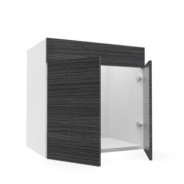 RTA - Dark Wood - Sink Vanity Cabinets | 30"W x 30"H x 21"D