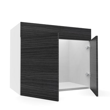 RTA - Dark Wood - Sink Vanity Cabinets | 36"W x 34.5"H x 21"D