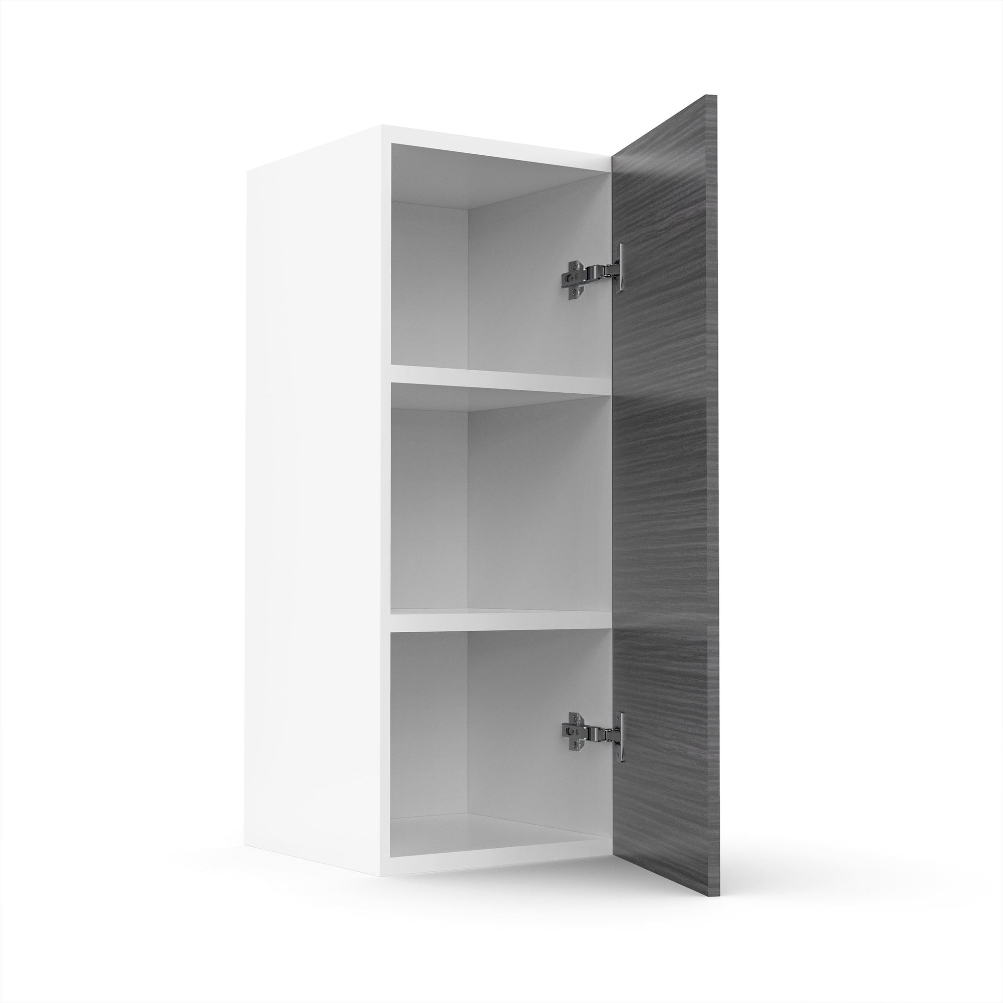 RTA - Dark Wood - Single Door Wall Cabinets | 12"W x 30"H x 12"D