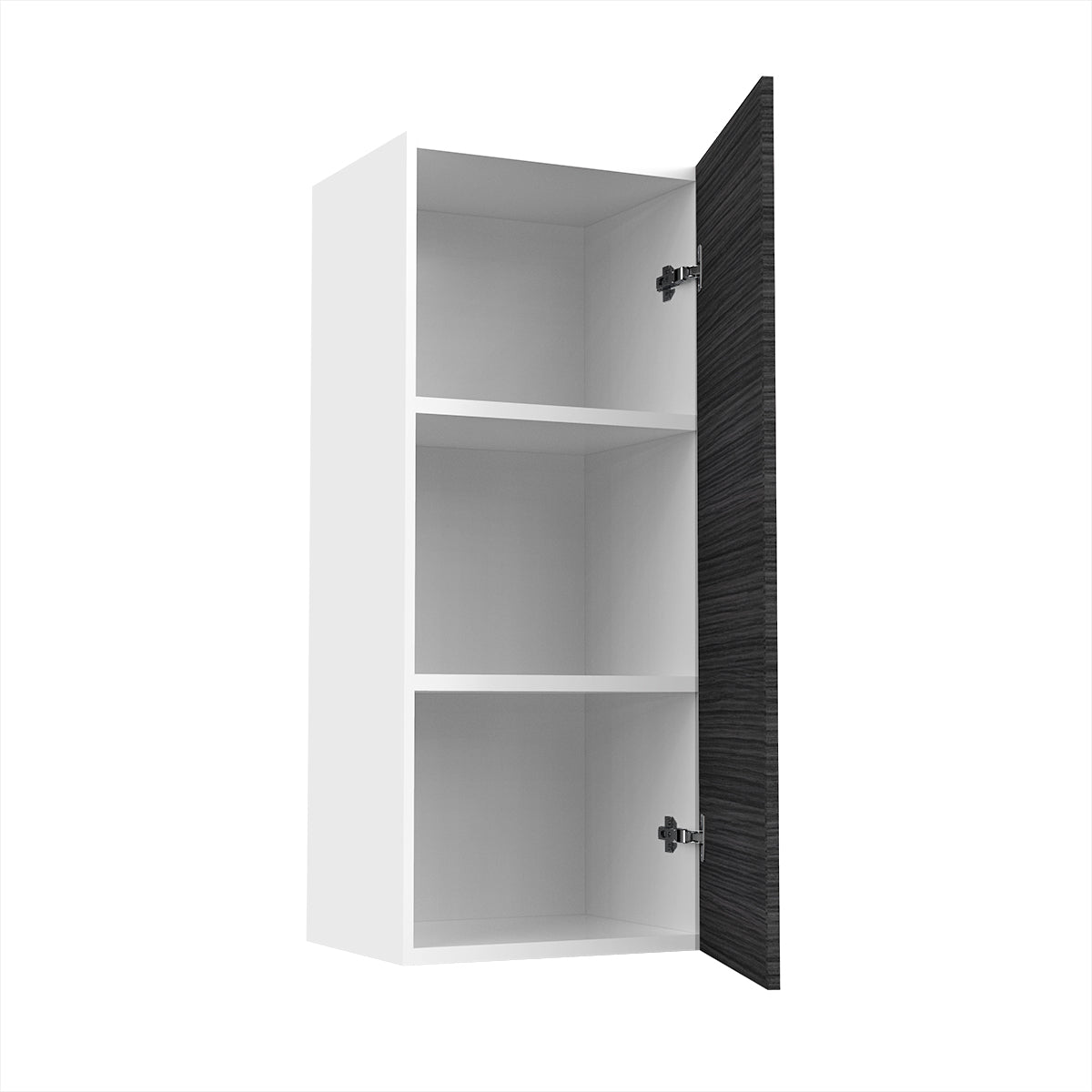 RTA - Dark Wood - Single Door Wall Cabinets | 15"W x 36"H x 12"D