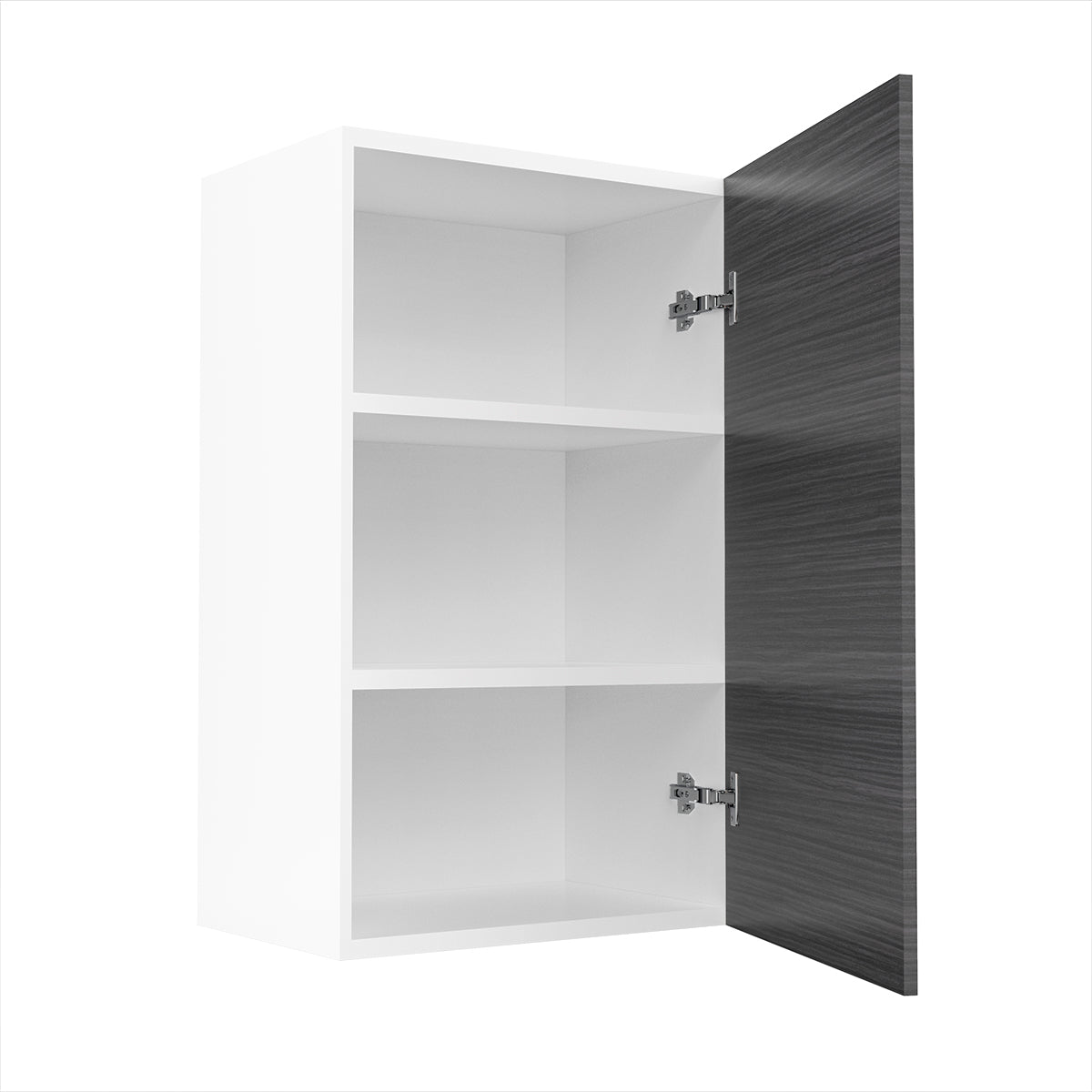 RTA - Dark Wood - Single Door Wall Cabinets | 18"W x 30"H x 12"D