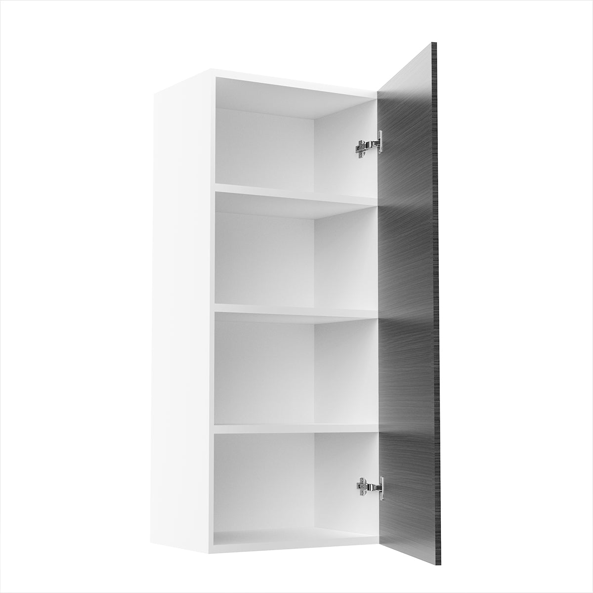 RTA - Dark Wood - Single Door Wall Cabinets | 18"W x 42"H x 12"D