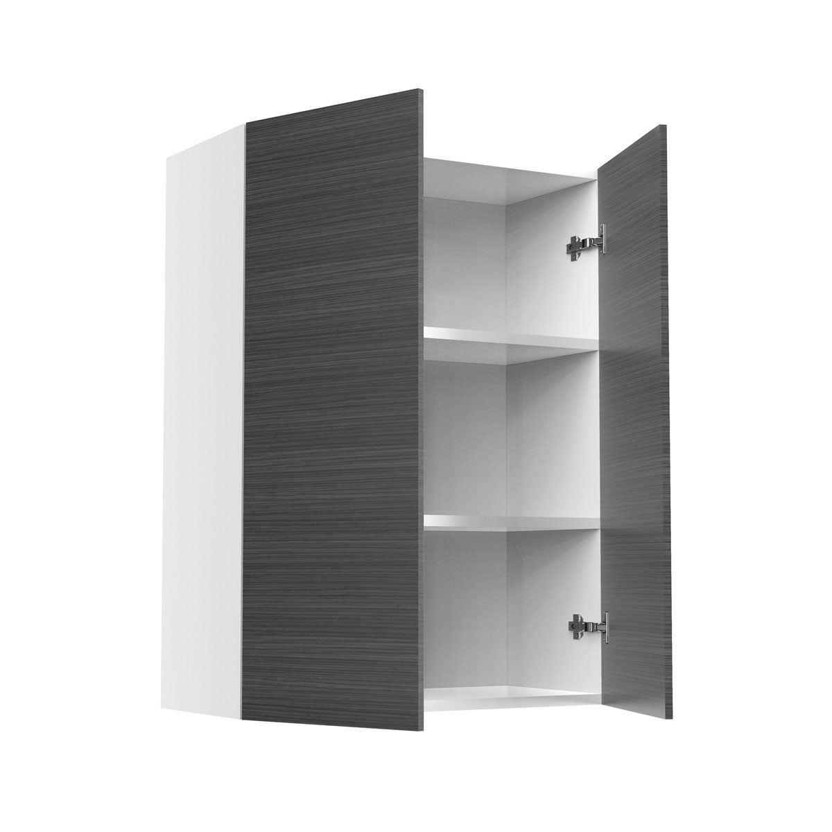 RTA - Dark Wood - Double Door Wall Cabinet | 24"W x 36"H x 12"D