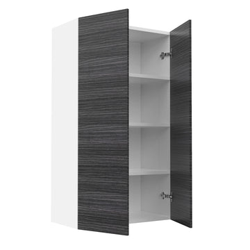 RTA - Dark Wood - Double Door Wall Cabinet | 24