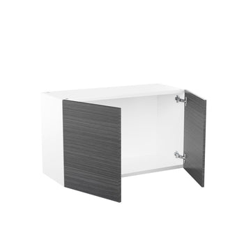RTA - Dark Wood - Double Door Wall Cabinets | 30"W x 18"H x 12"D