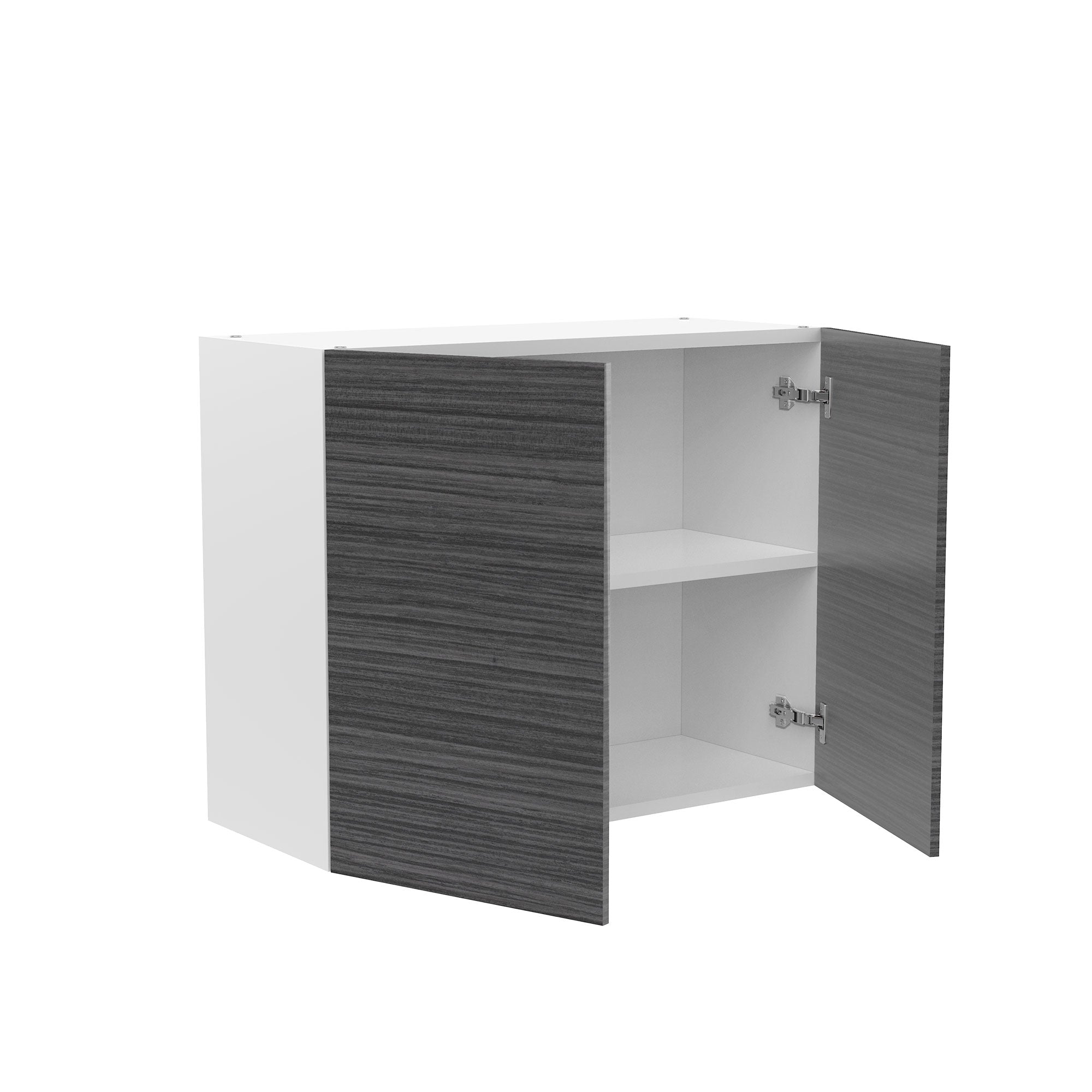 RTA - Dark Wood - Double Door Wall Cabinets | 30"W x 24"H x 12"D