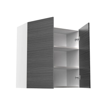 RTA - Dark Wood - Double Door Wall Cabinets | 30"W x 30"H x 12"D