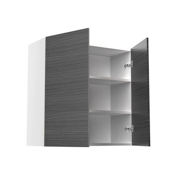 RTA - Dark Wood - Double Door Wall Cabinets | 27"W x 30"H x 12"D