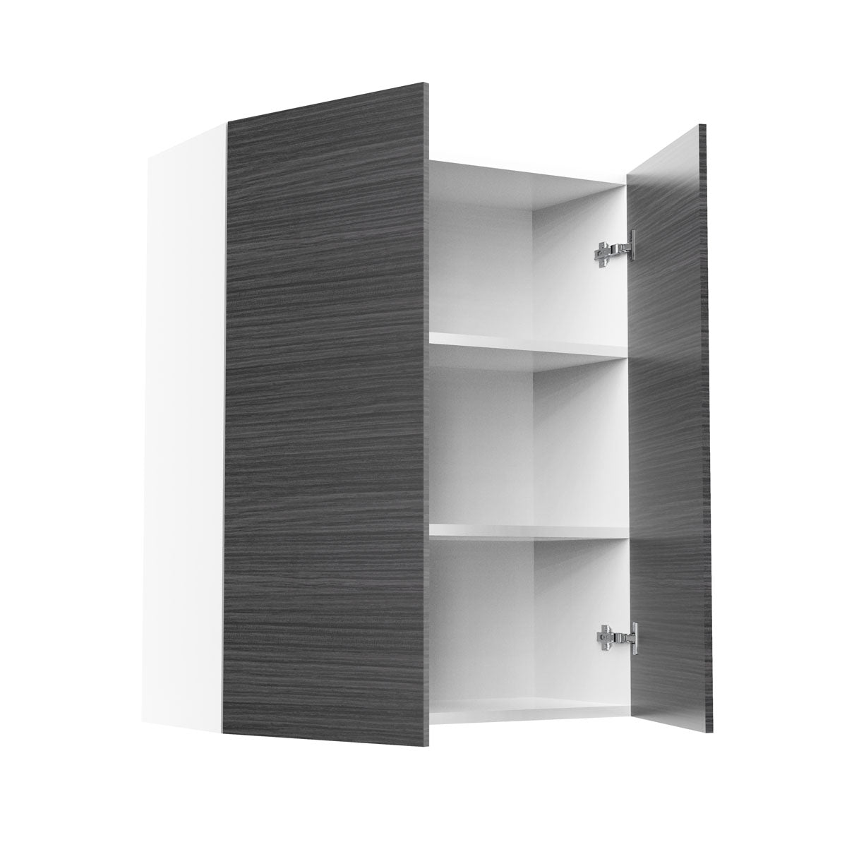 RTA - Dark Wood - Double Door Wall Cabinets | 27"W x 36"H x 12"D