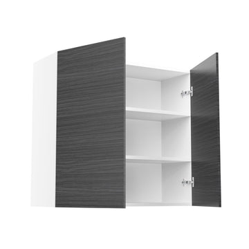 RTA - Dark Wood - Double Door Wall Cabinets | 33"W x 30"H x 12"D