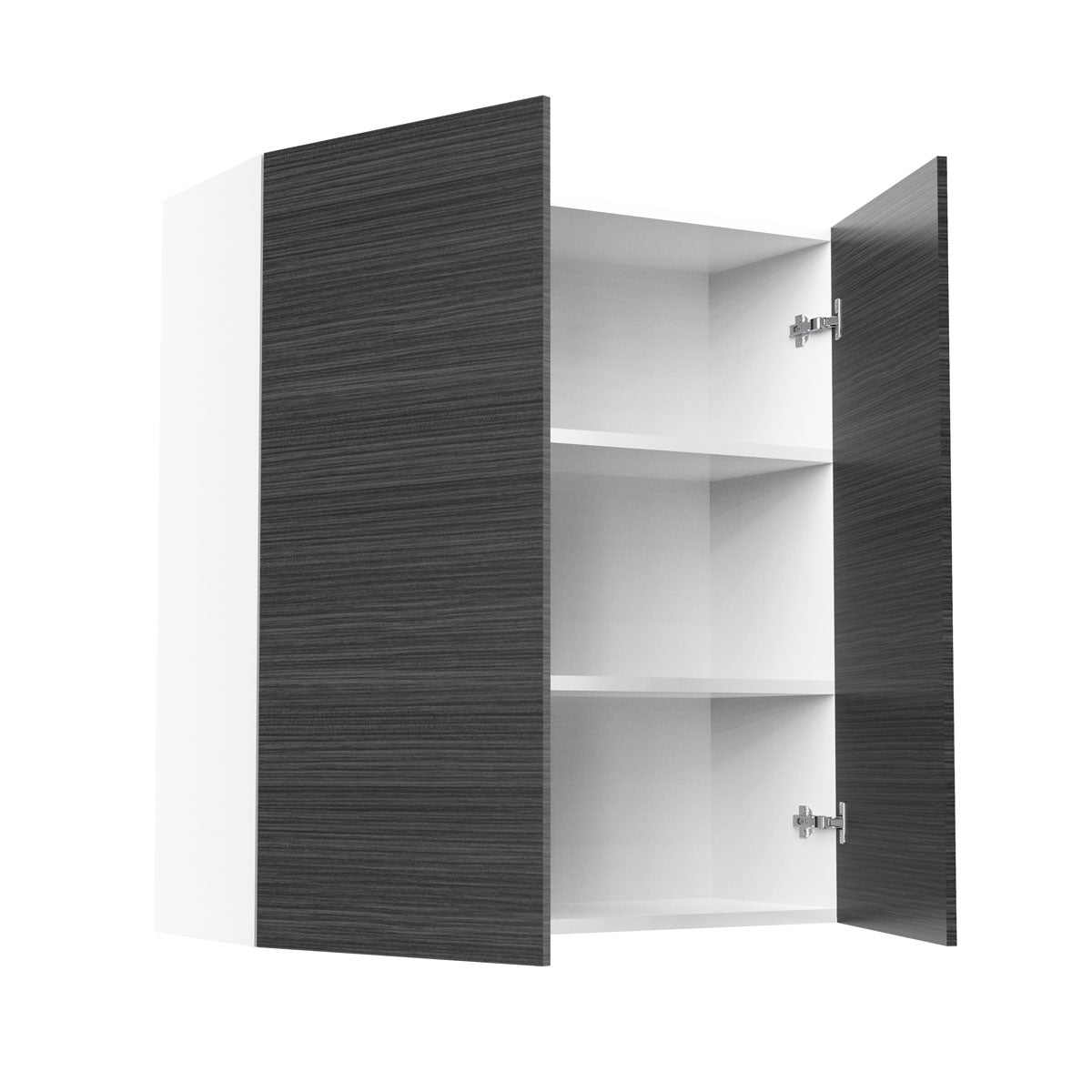 RTA - Dark Wood - Double Door Wall Cabinets | 33"W x 36"H x 12"D