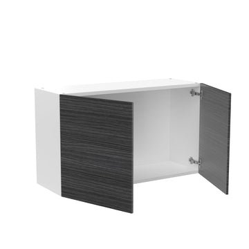 RTA - Dark Wood - Double Door Wall Cabinets | 33"W x 21"H x 12"D