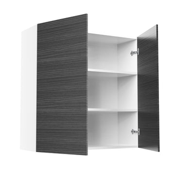 RTA - Dark Wood - Double Door Wall Cabinets | 36"W x 36"H x 12"D