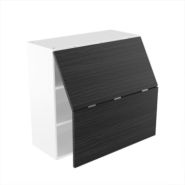 RTA - Dark Wood - Bi-Fold Door Wall Cabinets | 30"W x 30"H x 12"D