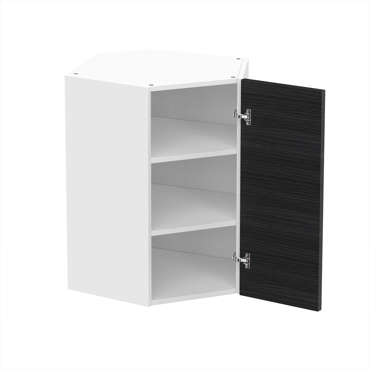 RTA - Dark Wood - Diagonal Wall Cabinets | 24"W x 30"H x 12"D