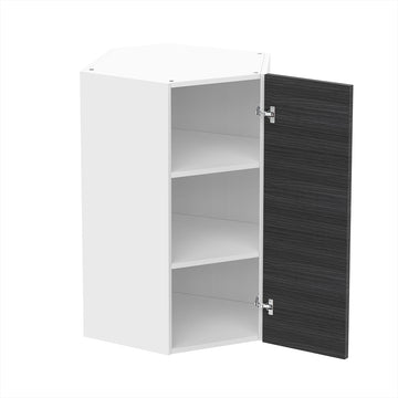 RTA - Dark Wood - Diagonal Wall Cabinets | 24"W x 36"H x 12"D