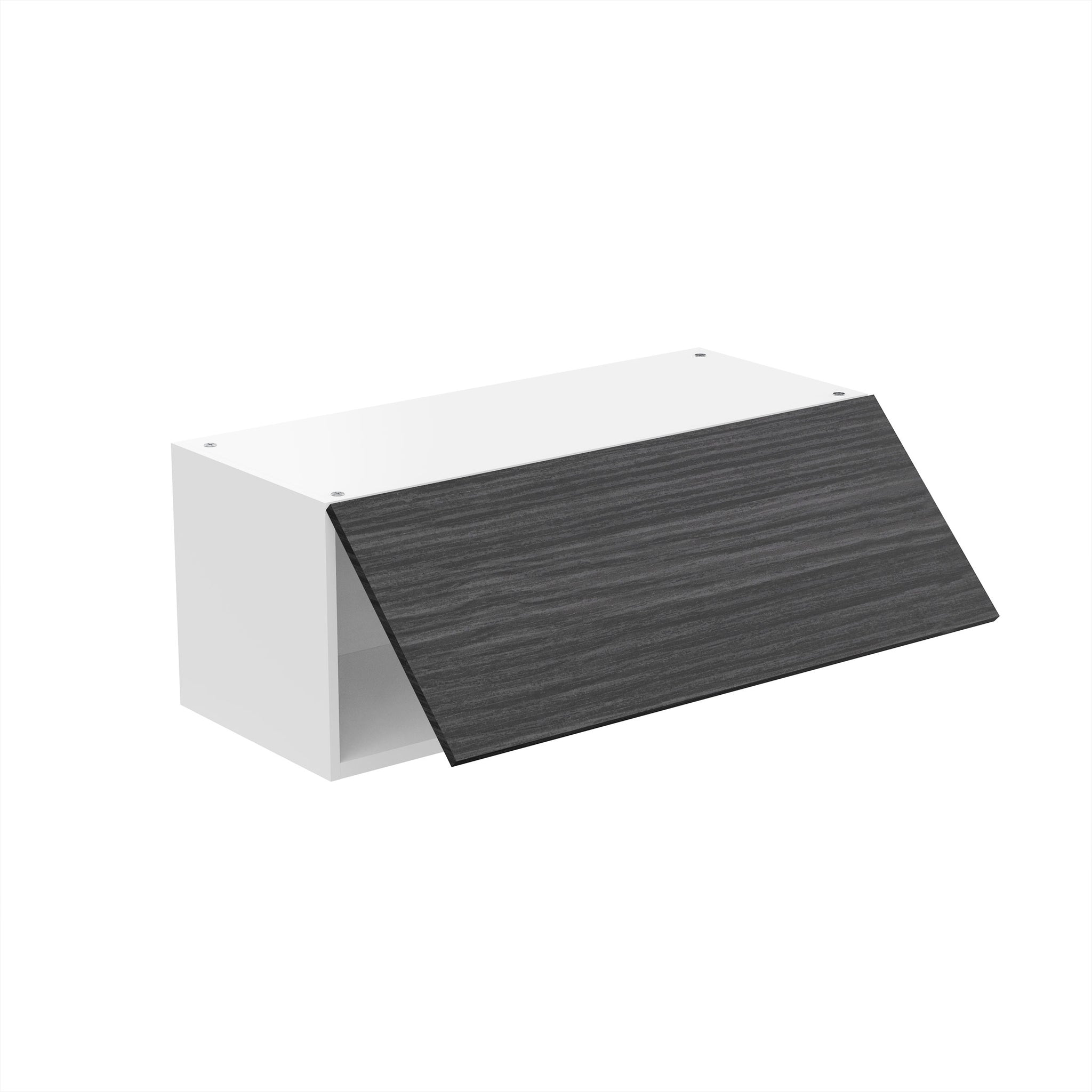 RTA - Dark Wood - Horizontal Door Wall Cabinets | 30"W x 12"H x 12"D