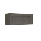 RTA - Elegant Smoky Grey - Horizontal Door Wall Cabinet | 30"W x 12"H x 12"D