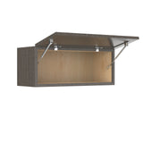 RTA - Elegant Smoky Grey - Horizontal Door Wall Cabinet | 30"W x 12"H x 12"D