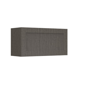 Elegant Smoky Grey - Horizontal Wall Cabinet | 30