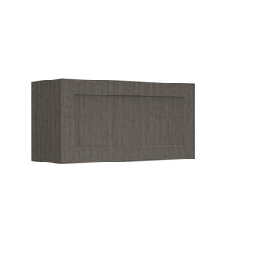 RTA - Elegant Smoky Grey - Horizontal Door Wall Cabinet | 30