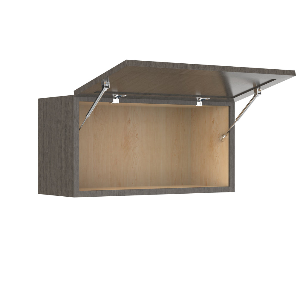 RTA - Elegant Smoky Grey - Horizontal Door Wall Cabinet | 30