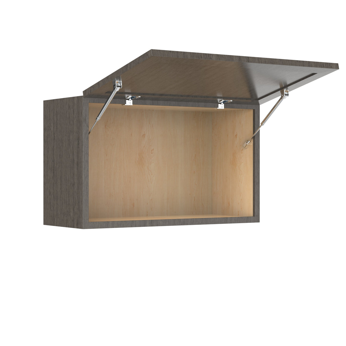 RTA - Elegant Smoky Grey - Horizontal Door Wall Cabinet | 30"W x 18"H x 12"D