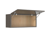 RTA - Elegant Smoky Grey - Horizontal Door Wall Cabinet | 36"W x 15"H x 12"D