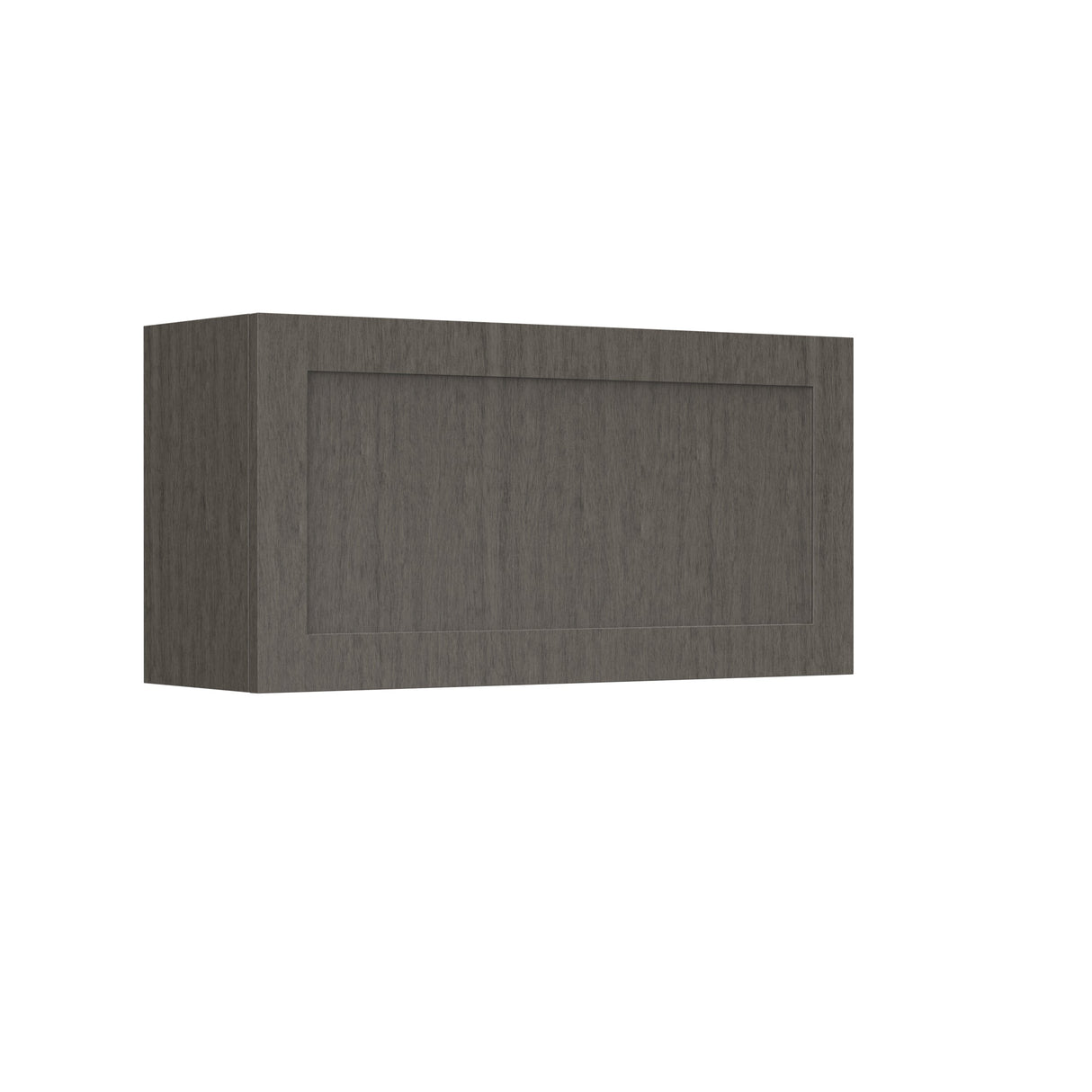 RTA - Elegant Smoky Grey - Horizontal Door Wall Cabinet | 36"W x 18"H x 12"D
