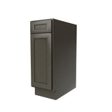 RTA - Elegant Smoky Grey - Single Door & Drawer Base Cabinet | 12"W x 34.5"H x 24"D