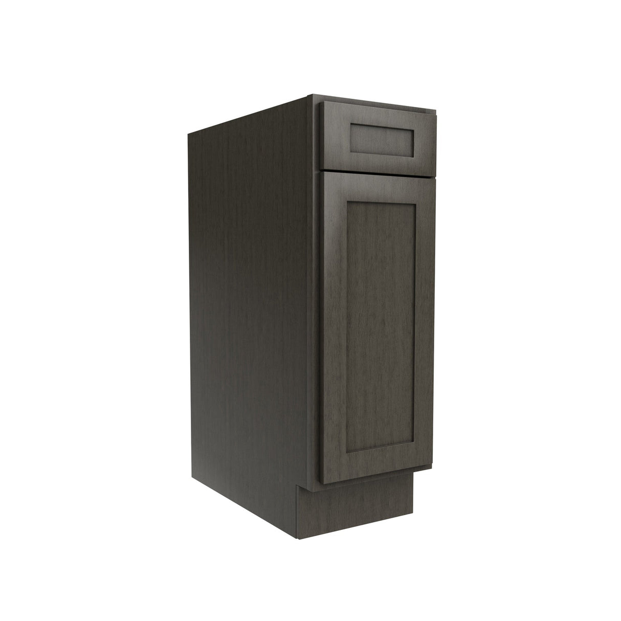 RTA - Elegant Smoky Grey - Single Door & Drawer Base Cabinet | 12"W x 34.5"H x 24"D