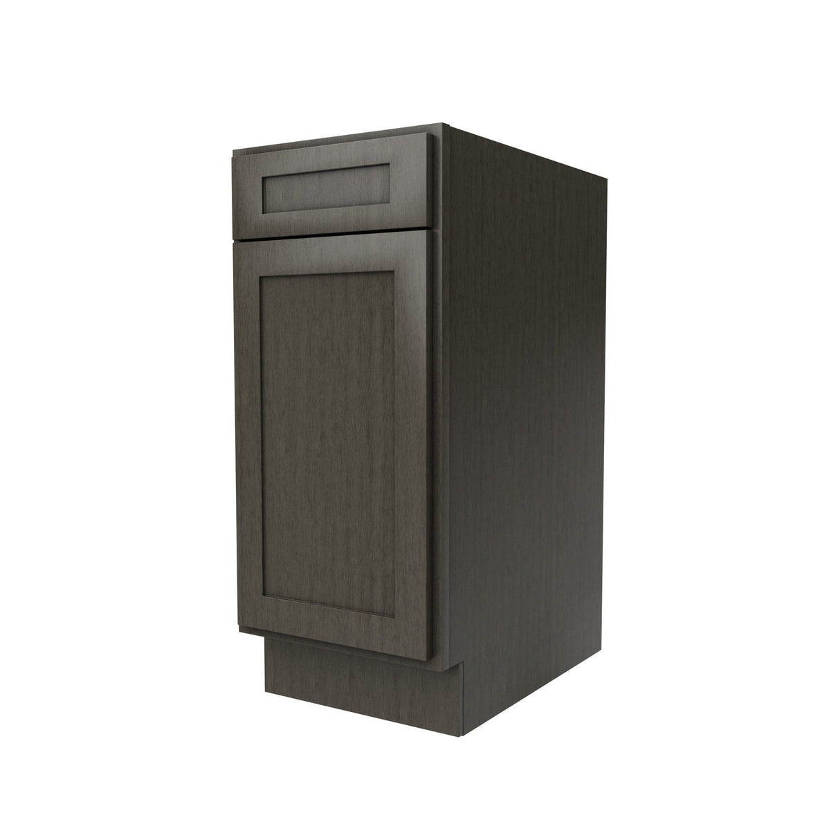 RTA - Elegant Smoky Grey - Single Door & Drawer Base Cabinet | 15"W x 34.5"H x 24"D