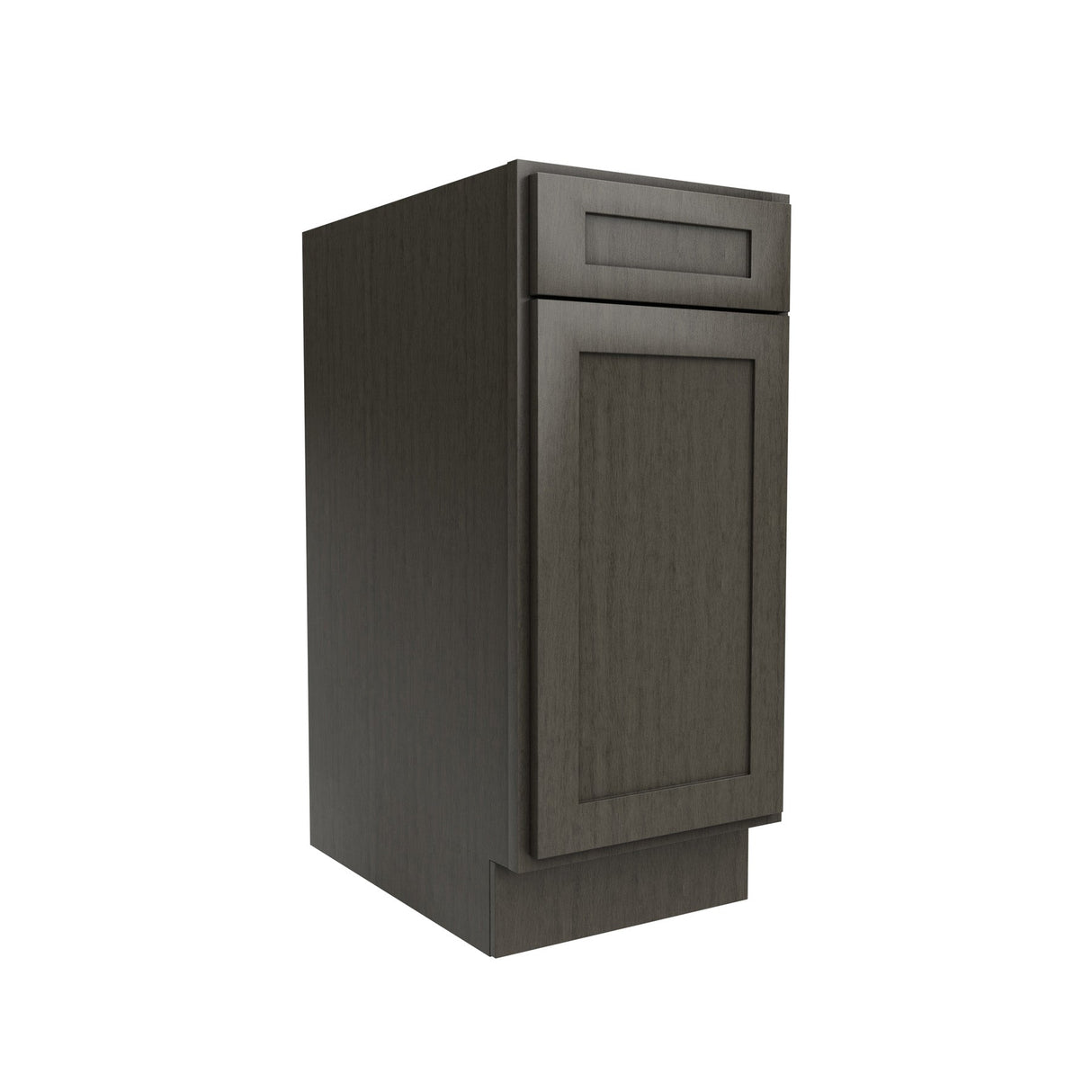 RTA - Elegant Smoky Grey - Single Door & Drawer Base Cabinet | 15"W x 34.5"H x 24"D