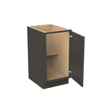 RTA - Elegant Smoky Grey - Single Door & Drawer Base Cabinet | 18"W x 34.5"H x 24"D