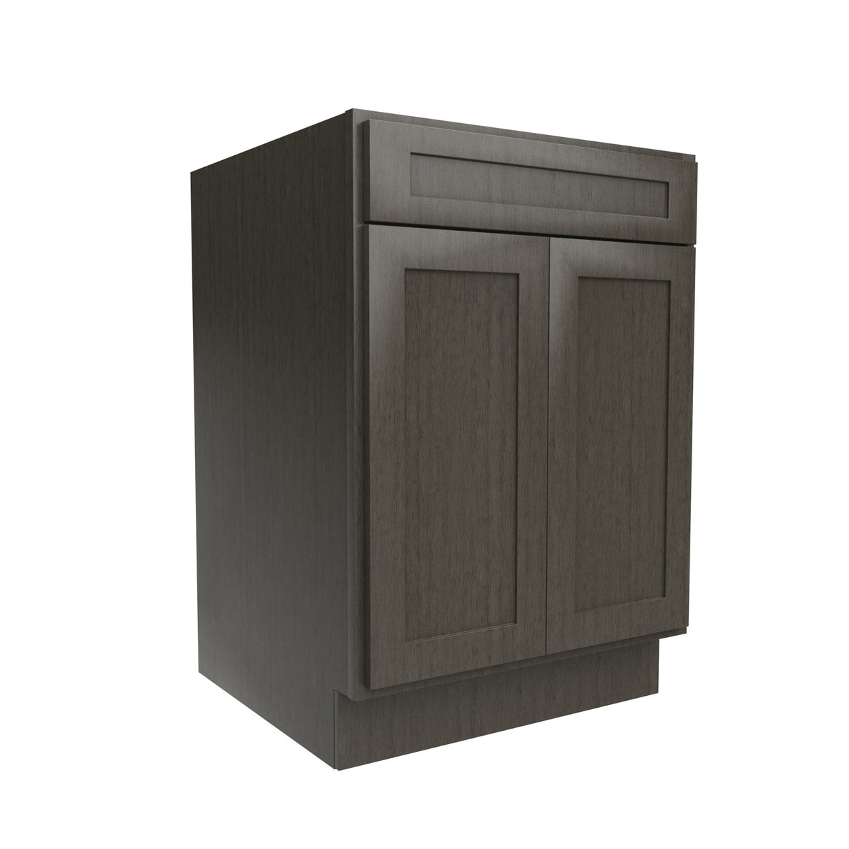 RTA - Elegant Smoky Grey - Single Drawer & Double Door Base Cabinet | 24"W x 34.5"H x 24"D