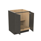 RTA - Elegant Smoky Grey - Single Drawer & Double Door Base Cabinet | 27"W x 34.5"H x 24"D