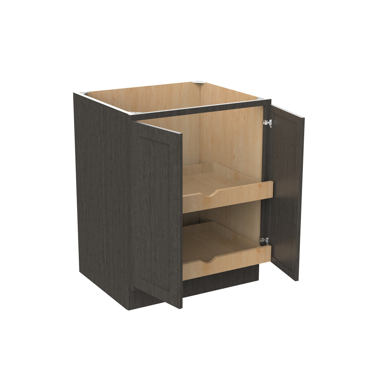 RTA - Elegant Smoky Grey - Single Drawer & Double Door Base Cabinet | 27"W x 34.5"H x 24"D