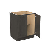 RTA - Elegant Smoky Grey - Single Drawer & Double Door Base Cabinet | 27"W x 34.5"H x 24"D