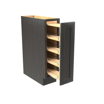 Elegant Smoky Grey - Spice Base Cabinet | 9"W x 34.5"H x 24"D