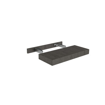 Elegant Smoky Grey - Floating Shelf | 24"W x 2.5"H x 10"D