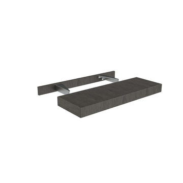 RTA - Elegant Smoky Grey - Floating Shelf | 30"W x 2.5"H x 10"D