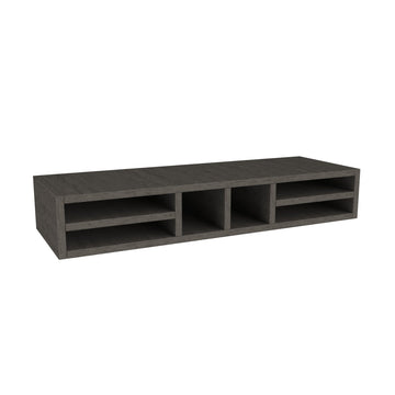 RTA - Elegant Smoky Grey - Organizer Cubby - Style 1 | 36"W x 6"H x 12"D