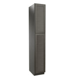 RTA - Elegant Smoky Grey - Single Door Utility Cabinet | 15"W x 90"H x 24"D
