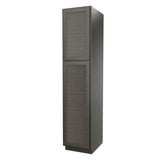 RTA - Elegant Smoky Grey - Single Door Utility Cabinet | 18"W x 84"H x 24"D
