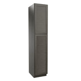 RTA - Elegant Smoky Grey - Single Door Utility Cabinet | 18"W x 90"H x 24"D