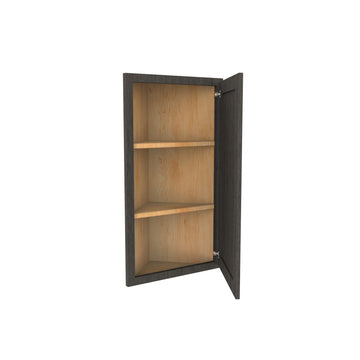 RTA - Elegant Smoky Grey - Single Door Wall End Cabinet | 12"W x 30"H x 12"D