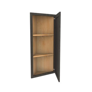 Elegant Smoky Grey - Single Door Wall End Cabinet | 12"W x 36"H x 12"D