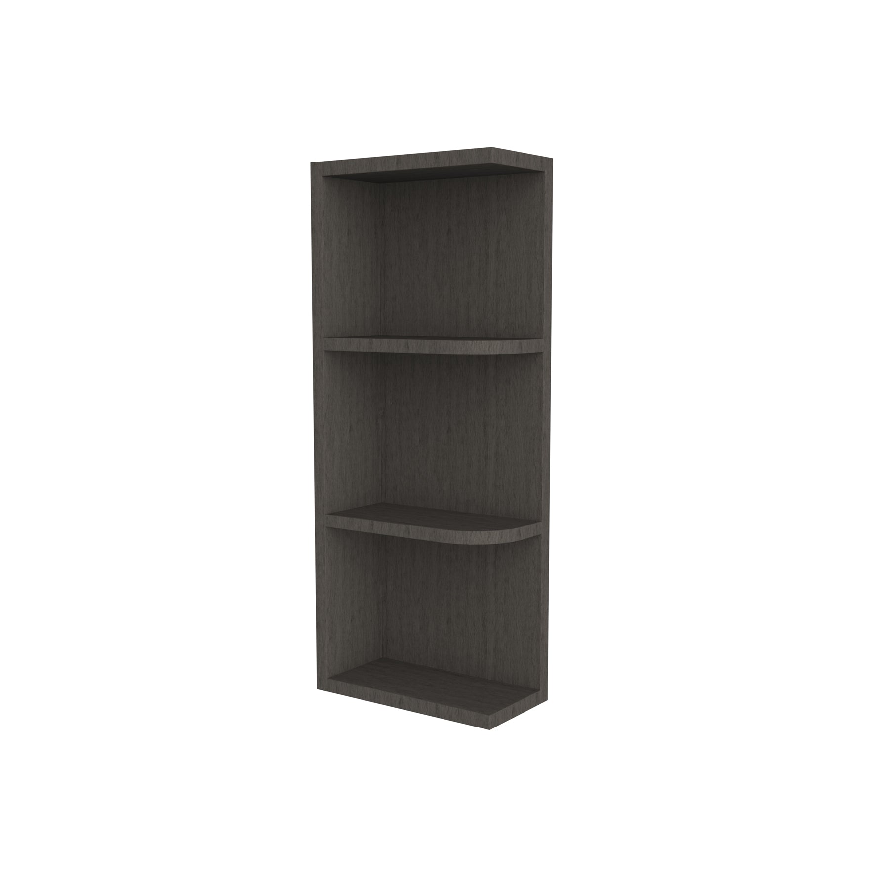 Elegant Smoky Grey - Knick Knack Wall Shelf | 6"W x 30"H x 12"D